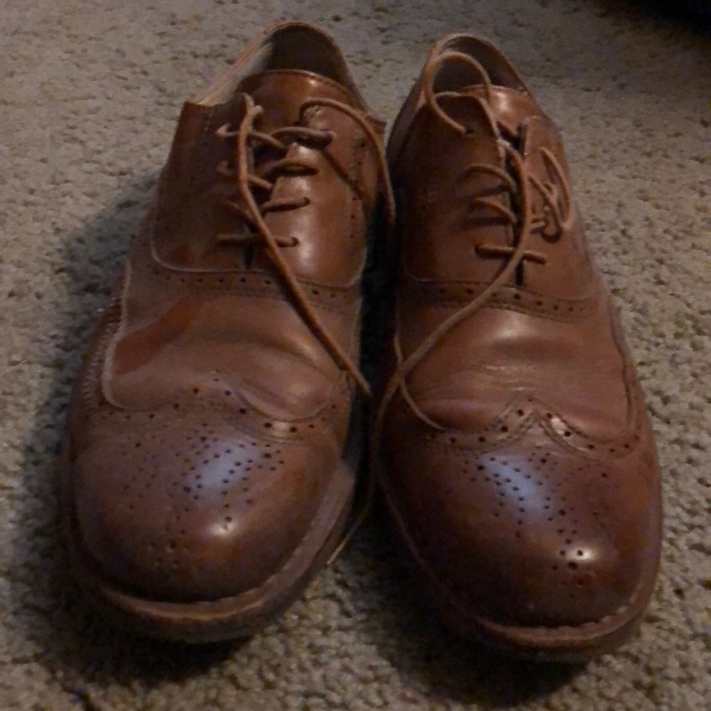 Sebago tan Brattle oxfords in 9.5